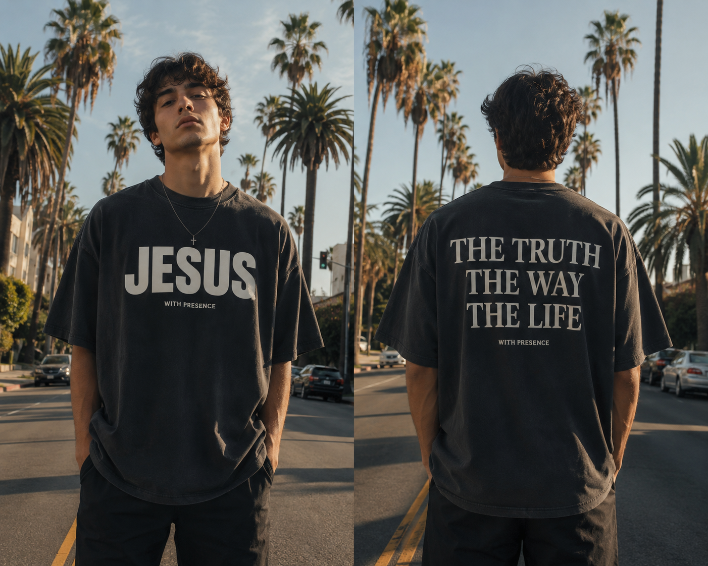 Jesus With Presence -  Premium Cotton Tee