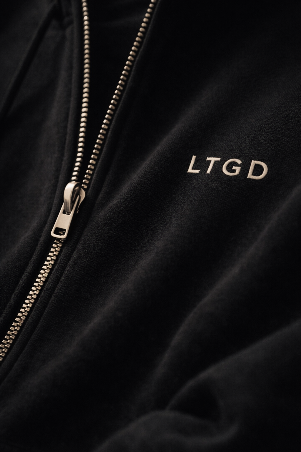 LTGD Original Zip Hoodie — Black
