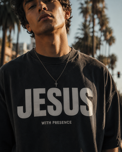 Jesus With Presence -  Premium Cotton Tee