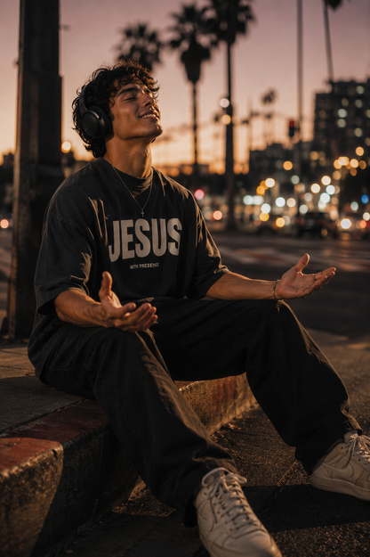 Jesus With Presence -  Premium Cotton Tee