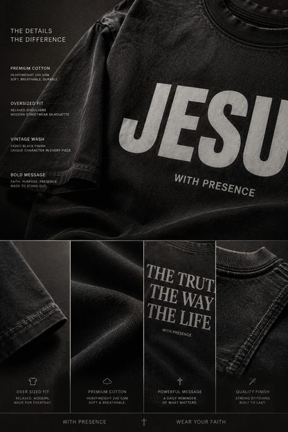 Jesus With Presence -  Premium Cotton Tee