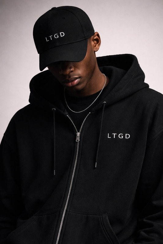 LTGD Original Zip Hoodie — Black