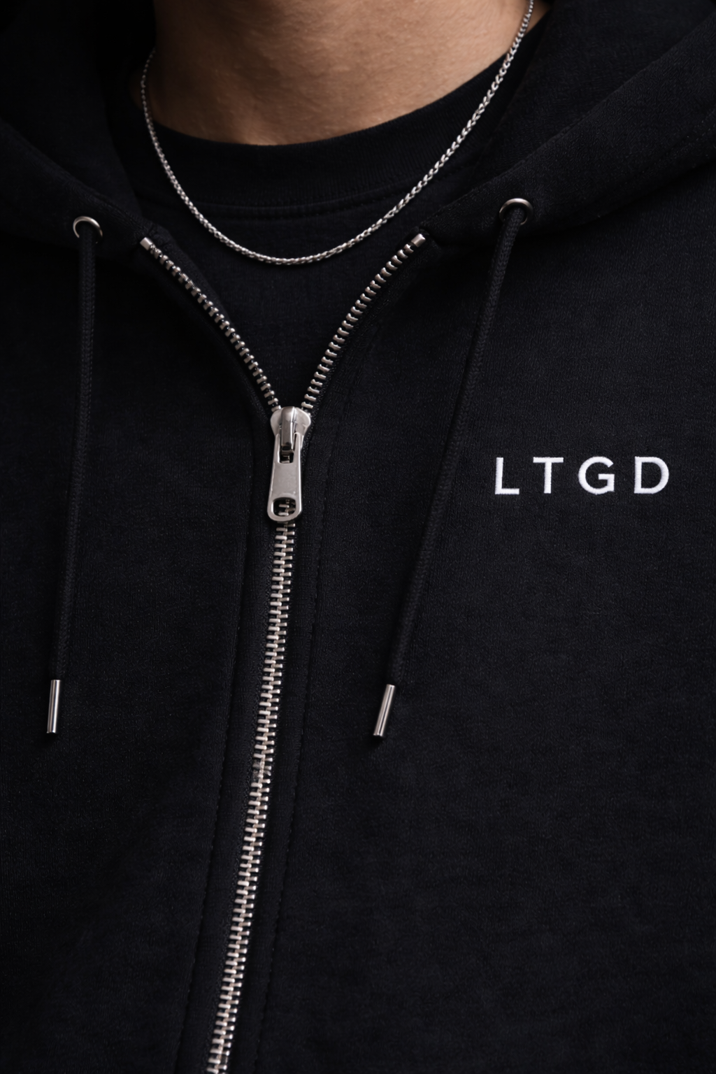 LTGD Original Zip Hoodie — Black