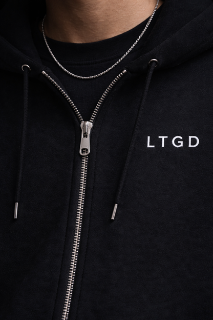 LTGD Original Zip Hoodie — Black